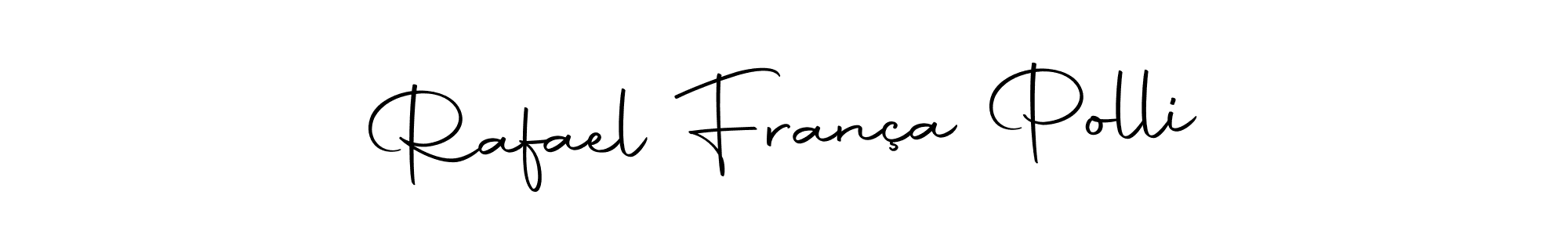 This is the best signature style for the Rafael França Polli name. Also you like these signature font (Autography-DOLnW). Mix name signature. Rafael França Polli signature style 10 images and pictures png