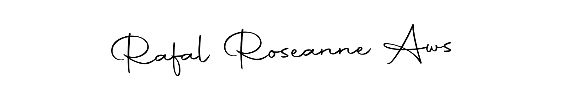 if you are searching for the best signature style for your name Rafal Roseanne Aws. so please give up your signature search. here we have designed multiple signature styles  using Autography-DOLnW. Rafal Roseanne Aws signature style 10 images and pictures png