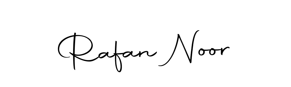 Make a beautiful signature design for name Rafan Noor. With this signature (Autography-DOLnW) style, you can create a handwritten signature for free. Rafan Noor signature style 10 images and pictures png