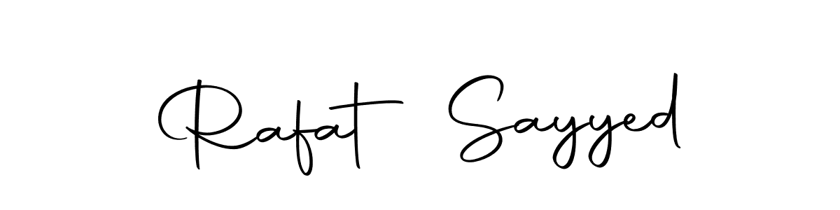 Make a short Rafat Sayyed signature style. Manage your documents anywhere anytime using Autography-DOLnW. Create and add eSignatures, submit forms, share and send files easily. Rafat Sayyed signature style 10 images and pictures png