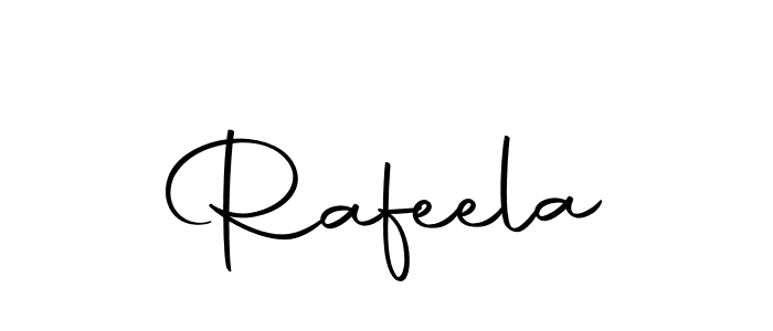 How to make Rafeela name signature. Use Autography-DOLnW style for creating short signs online. This is the latest handwritten sign. Rafeela signature style 10 images and pictures png