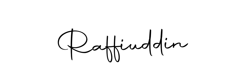 Create a beautiful signature design for name Raffiuddin. With this signature (Autography-DOLnW) fonts, you can make a handwritten signature for free. Raffiuddin signature style 10 images and pictures png