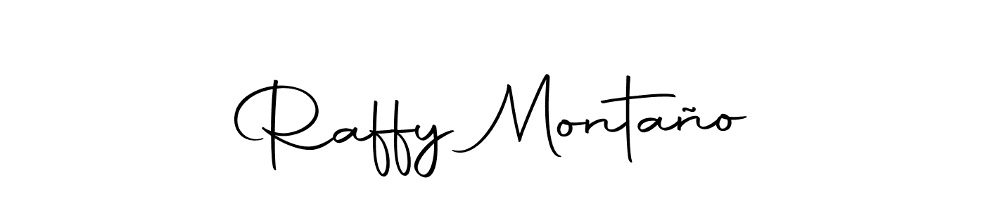 Design your own signature with our free online signature maker. With this signature software, you can create a handwritten (Autography-DOLnW) signature for name Raffy Montaño. Raffy Montaño signature style 10 images and pictures png