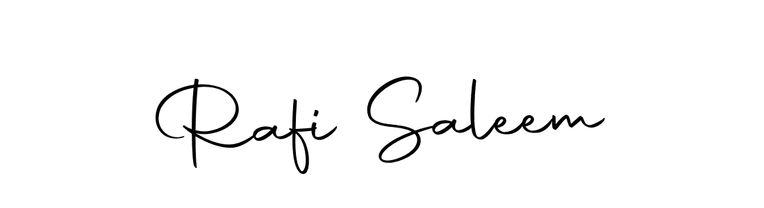 Create a beautiful signature design for name Rafi Saleem. With this signature (Autography-DOLnW) fonts, you can make a handwritten signature for free. Rafi Saleem signature style 10 images and pictures png