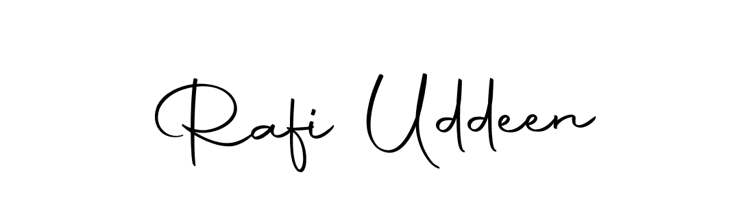 Use a signature maker to create a handwritten signature online. With this signature software, you can design (Autography-DOLnW) your own signature for name Rafi Uddeen. Rafi Uddeen signature style 10 images and pictures png