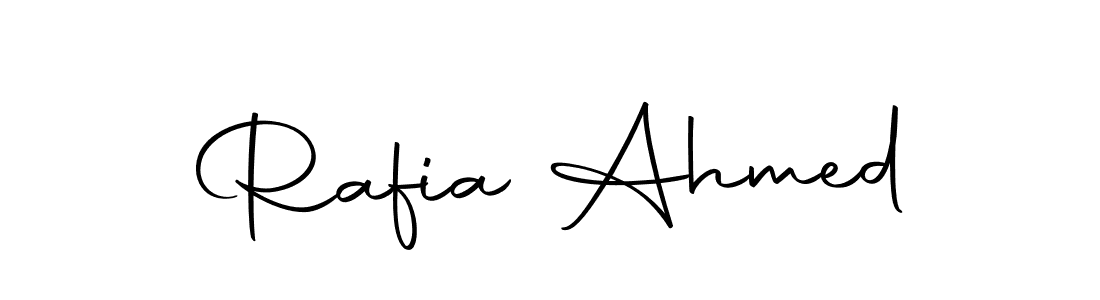 Make a short Rafia Ahmed signature style. Manage your documents anywhere anytime using Autography-DOLnW. Create and add eSignatures, submit forms, share and send files easily. Rafia Ahmed signature style 10 images and pictures png