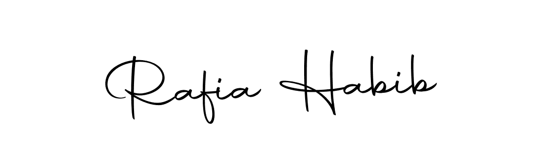 Make a beautiful signature design for name Rafia Habib. With this signature (Autography-DOLnW) style, you can create a handwritten signature for free. Rafia Habib signature style 10 images and pictures png