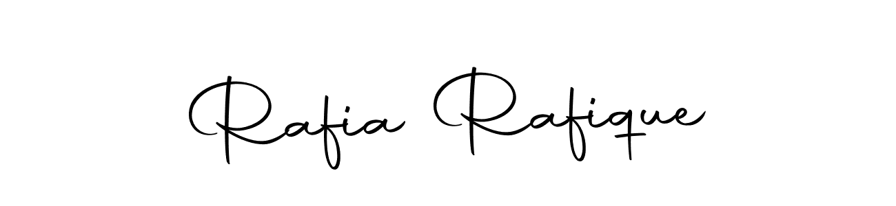 Use a signature maker to create a handwritten signature online. With this signature software, you can design (Autography-DOLnW) your own signature for name Rafia Rafique. Rafia Rafique signature style 10 images and pictures png