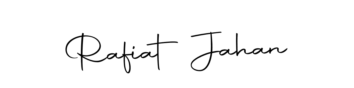 Create a beautiful signature design for name Rafiat Jahan. With this signature (Autography-DOLnW) fonts, you can make a handwritten signature for free. Rafiat Jahan signature style 10 images and pictures png