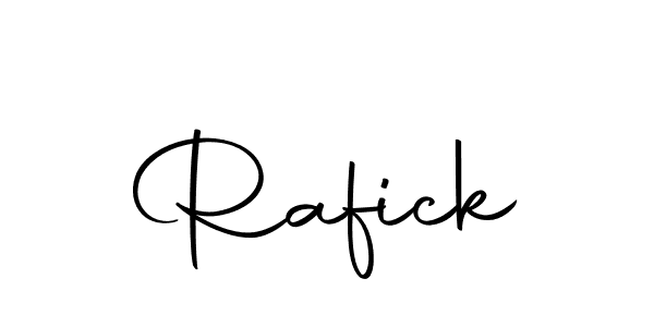 Use a signature maker to create a handwritten signature online. With this signature software, you can design (Autography-DOLnW) your own signature for name Rafick. Rafick signature style 10 images and pictures png