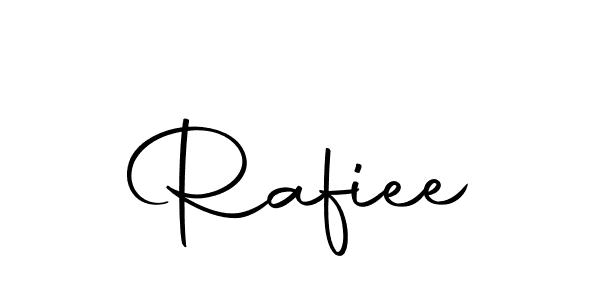 How to make Rafiee name signature. Use Autography-DOLnW style for creating short signs online. This is the latest handwritten sign. Rafiee signature style 10 images and pictures png