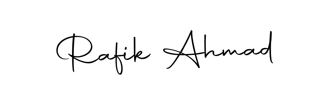 Rafik Ahmad stylish signature style. Best Handwritten Sign (Autography-DOLnW) for my name. Handwritten Signature Collection Ideas for my name Rafik Ahmad. Rafik Ahmad signature style 10 images and pictures png