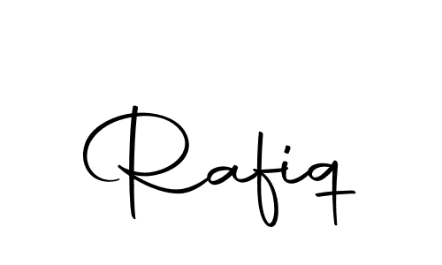 Use a signature maker to create a handwritten signature online. With this signature software, you can design (Autography-DOLnW) your own signature for name Rafiq. Rafiq signature style 10 images and pictures png