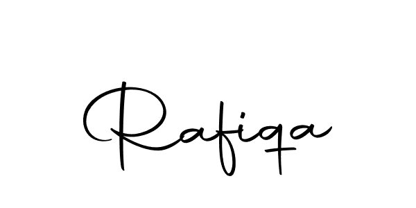 Make a beautiful signature design for name Rafiqa. With this signature (Autography-DOLnW) style, you can create a handwritten signature for free. Rafiqa signature style 10 images and pictures png
