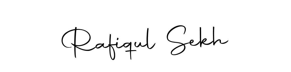 How to make Rafiqul Sekh name signature. Use Autography-DOLnW style for creating short signs online. This is the latest handwritten sign. Rafiqul Sekh signature style 10 images and pictures png