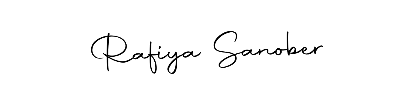 Create a beautiful signature design for name Rafiya Sanober. With this signature (Autography-DOLnW) fonts, you can make a handwritten signature for free. Rafiya Sanober signature style 10 images and pictures png