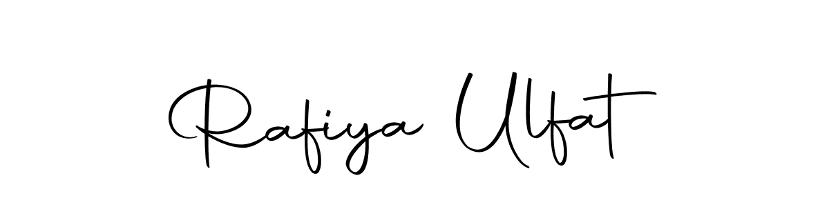 Design your own signature with our free online signature maker. With this signature software, you can create a handwritten (Autography-DOLnW) signature for name Rafiya Ulfat. Rafiya Ulfat signature style 10 images and pictures png