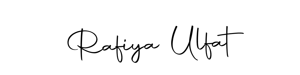 Design your own signature with our free online signature maker. With this signature software, you can create a handwritten (Autography-DOLnW) signature for name Rafiya Ulfat. Rafiya Ulfat signature style 10 images and pictures png