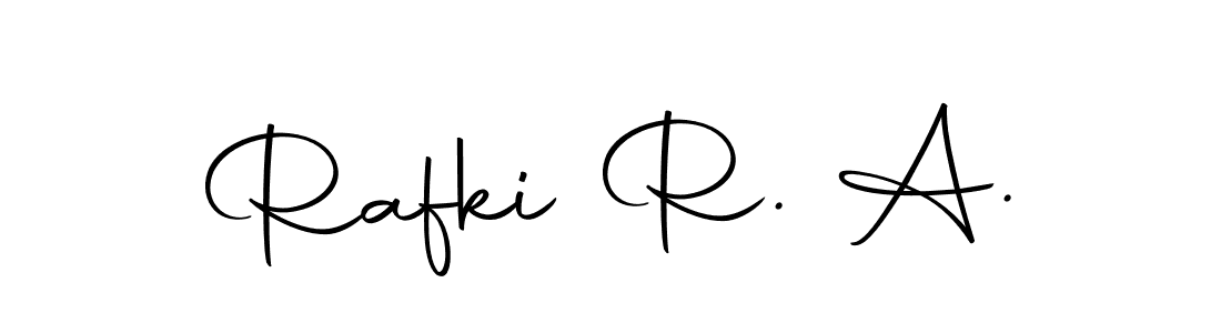 How to make Rafki R. A. signature? Autography-DOLnW is a professional autograph style. Create handwritten signature for Rafki R. A. name. Rafki R. A. signature style 10 images and pictures png