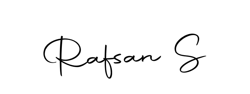 Create a beautiful signature design for name Rafsan S. With this signature (Autography-DOLnW) fonts, you can make a handwritten signature for free. Rafsan S signature style 10 images and pictures png