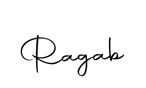 You should practise on your own different ways (Autography-DOLnW) to write your name (Ragab) in signature. don't let someone else do it for you. Ragab signature style 10 images and pictures png