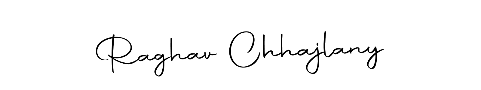 How to make Raghav Chhajlany name signature. Use Autography-DOLnW style for creating short signs online. This is the latest handwritten sign. Raghav Chhajlany signature style 10 images and pictures png