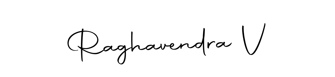 Make a beautiful signature design for name Raghavendra V. With this signature (Autography-DOLnW) style, you can create a handwritten signature for free. Raghavendra V signature style 10 images and pictures png
