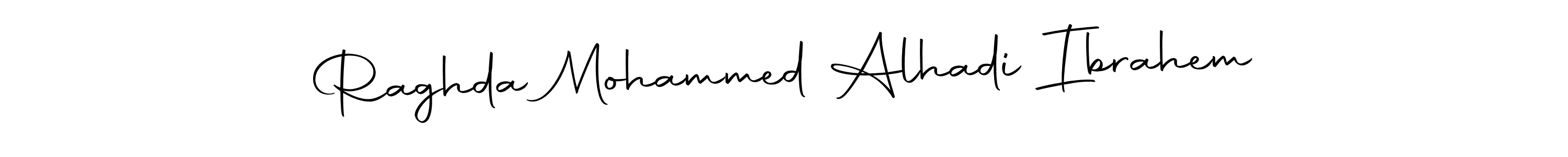 Here are the top 10 professional signature styles for the name Raghda Mohammed Alhadi Ibrahem. These are the best autograph styles you can use for your name. Raghda Mohammed Alhadi Ibrahem signature style 10 images and pictures png