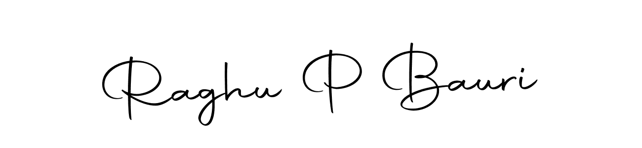 How to make Raghu P Bauri name signature. Use Autography-DOLnW style for creating short signs online. This is the latest handwritten sign. Raghu P Bauri signature style 10 images and pictures png