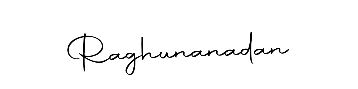 Use a signature maker to create a handwritten signature online. With this signature software, you can design (Autography-DOLnW) your own signature for name Raghunanadan. Raghunanadan signature style 10 images and pictures png