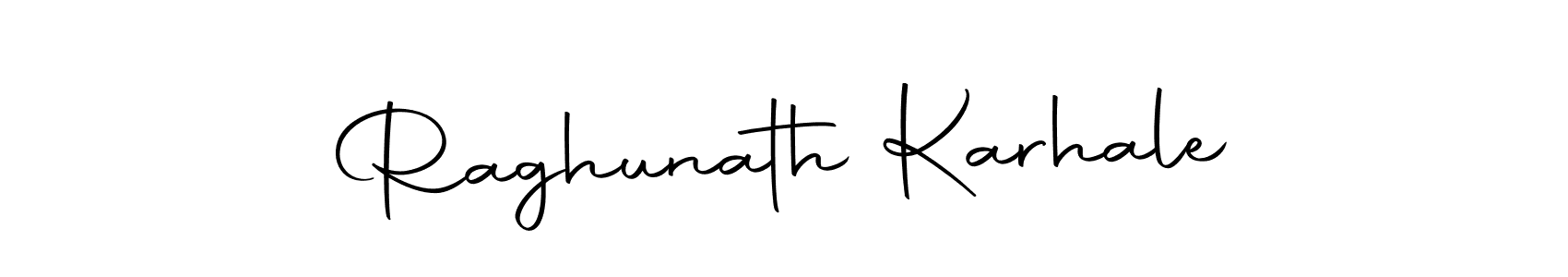 How to make Raghunath Karhale name signature. Use Autography-DOLnW style for creating short signs online. This is the latest handwritten sign. Raghunath Karhale signature style 10 images and pictures png