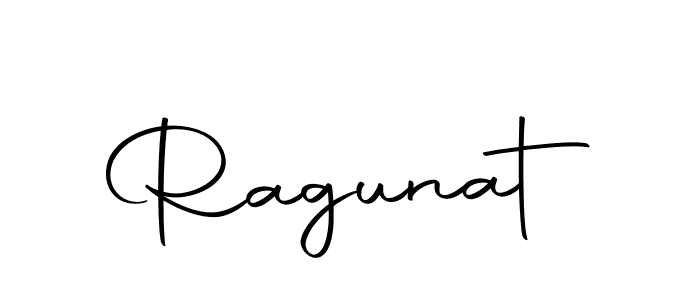 How to make Ragunat name signature. Use Autography-DOLnW style for creating short signs online. This is the latest handwritten sign. Ragunat signature style 10 images and pictures png