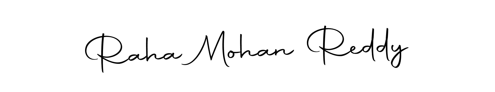 How to make Raha Mohan Reddy name signature. Use Autography-DOLnW style for creating short signs online. This is the latest handwritten sign. Raha Mohan Reddy signature style 10 images and pictures png