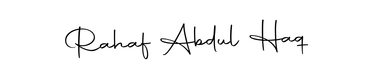 Create a beautiful signature design for name Rahaf Abdul Haq. With this signature (Autography-DOLnW) fonts, you can make a handwritten signature for free. Rahaf Abdul Haq signature style 10 images and pictures png