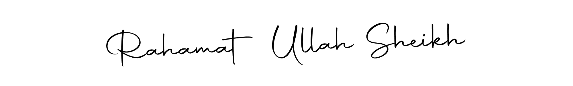 Similarly Autography-DOLnW is the best handwritten signature design. Signature creator online .You can use it as an online autograph creator for name Rahamat Ullah Sheikh. Rahamat Ullah Sheikh signature style 10 images and pictures png