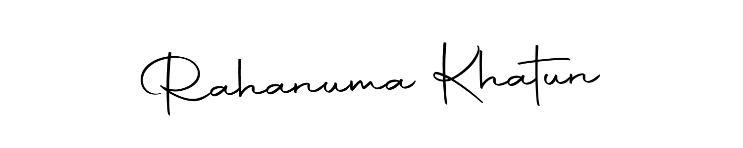 You should practise on your own different ways (Autography-DOLnW) to write your name (Rahanuma Khatun) in signature. don't let someone else do it for you. Rahanuma Khatun signature style 10 images and pictures png