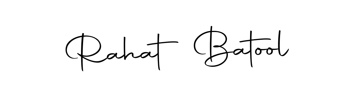 Make a short Rahat Batool signature style. Manage your documents anywhere anytime using Autography-DOLnW. Create and add eSignatures, submit forms, share and send files easily. Rahat Batool signature style 10 images and pictures png