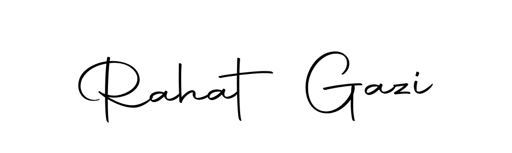 Make a beautiful signature design for name Rahat Gazi. With this signature (Autography-DOLnW) style, you can create a handwritten signature for free. Rahat Gazi signature style 10 images and pictures png