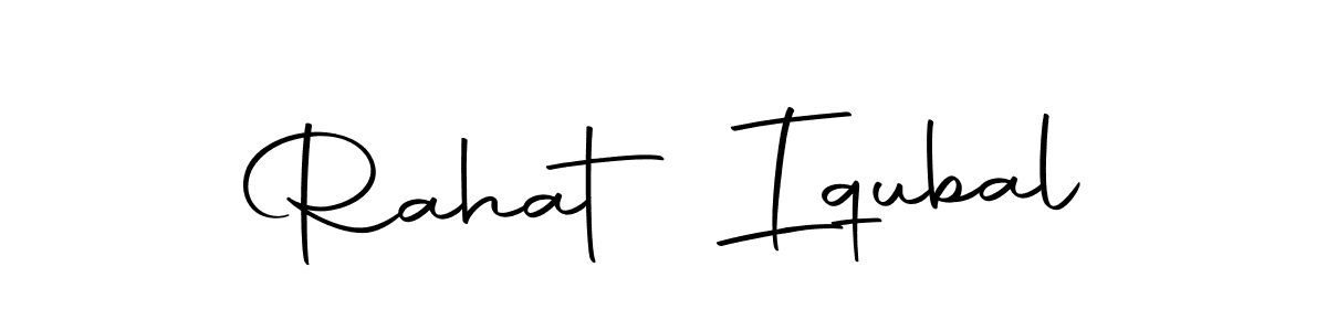 Create a beautiful signature design for name Rahat Iqubal. With this signature (Autography-DOLnW) fonts, you can make a handwritten signature for free. Rahat Iqubal signature style 10 images and pictures png