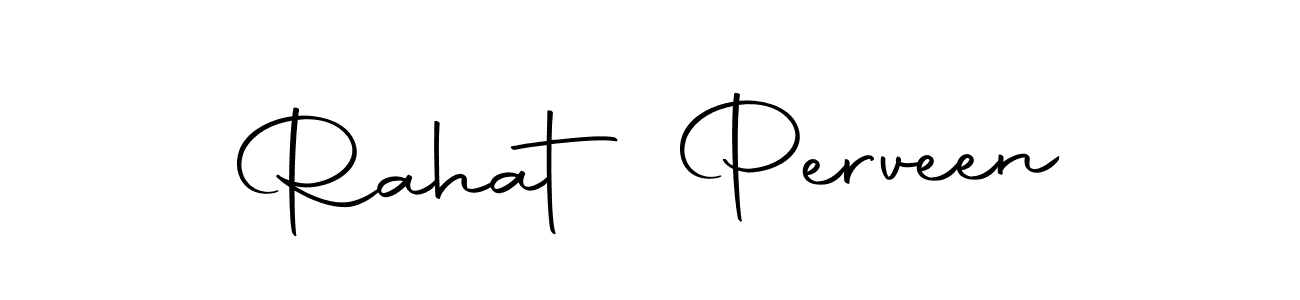 Design your own signature with our free online signature maker. With this signature software, you can create a handwritten (Autography-DOLnW) signature for name Rahat Perveen. Rahat Perveen signature style 10 images and pictures png