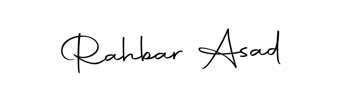 Autography-DOLnW is a professional signature style that is perfect for those who want to add a touch of class to their signature. It is also a great choice for those who want to make their signature more unique. Get Rahbar Asad name to fancy signature for free. Rahbar Asad signature style 10 images and pictures png