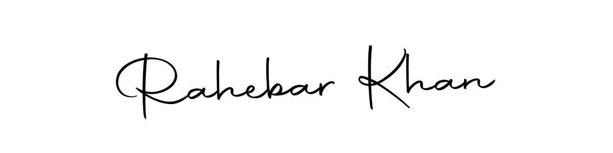 Design your own signature with our free online signature maker. With this signature software, you can create a handwritten (Autography-DOLnW) signature for name Rahebar Khan. Rahebar Khan signature style 10 images and pictures png