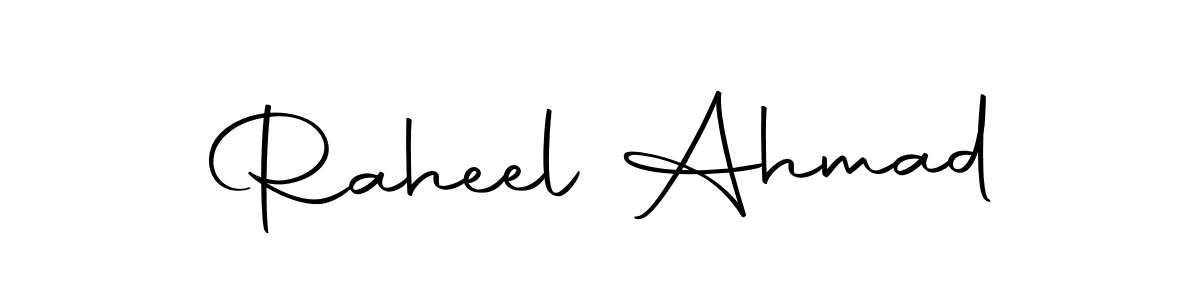 Make a beautiful signature design for name Raheel Ahmad. Use this online signature maker to create a handwritten signature for free. Raheel Ahmad signature style 10 images and pictures png