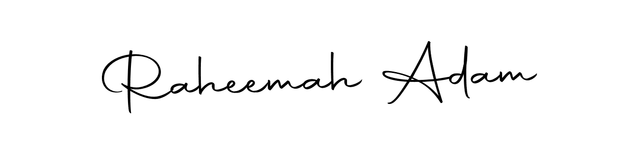 Create a beautiful signature design for name Raheemah Adam. With this signature (Autography-DOLnW) fonts, you can make a handwritten signature for free. Raheemah Adam signature style 10 images and pictures png