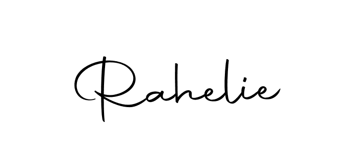 Create a beautiful signature design for name Rahelie. With this signature (Autography-DOLnW) fonts, you can make a handwritten signature for free. Rahelie signature style 10 images and pictures png