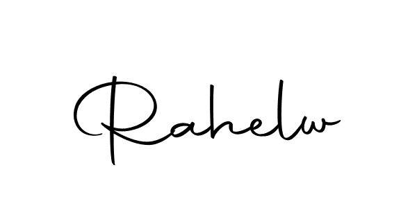 Design your own signature with our free online signature maker. With this signature software, you can create a handwritten (Autography-DOLnW) signature for name Rahelw. Rahelw signature style 10 images and pictures png