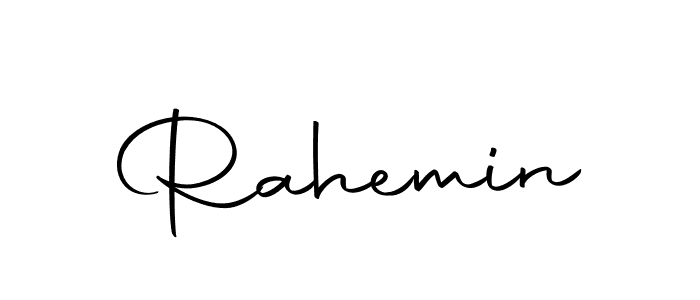 Make a beautiful signature design for name Rahemin. Use this online signature maker to create a handwritten signature for free. Rahemin signature style 10 images and pictures png