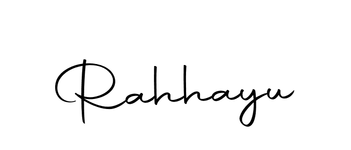 How to make Rahhayu signature? Autography-DOLnW is a professional autograph style. Create handwritten signature for Rahhayu name. Rahhayu signature style 10 images and pictures png