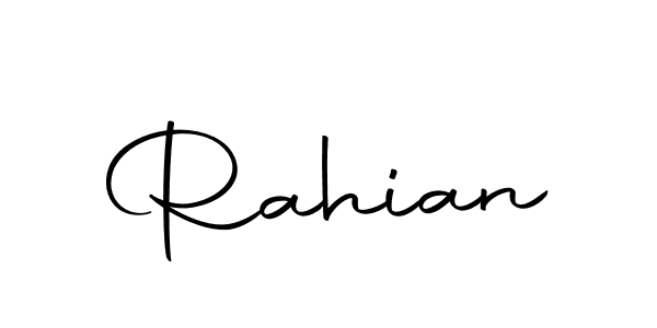 Similarly Autography-DOLnW is the best handwritten signature design. Signature creator online .You can use it as an online autograph creator for name Rahian. Rahian signature style 10 images and pictures png