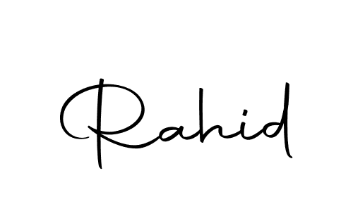 if you are searching for the best signature style for your name Rahid. so please give up your signature search. here we have designed multiple signature styles  using Autography-DOLnW. Rahid signature style 10 images and pictures png